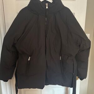 MPG Woman's Black 650 Fill Down  Winter Relaxed Fit Minimalist Jacket Size XL